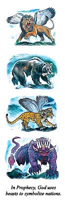 In Prophecy, God uses beasts to symbolize nations