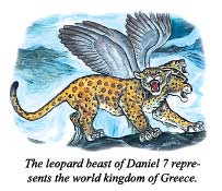 The leopard beast of Daniel 7 represents the world kingdom of Greece